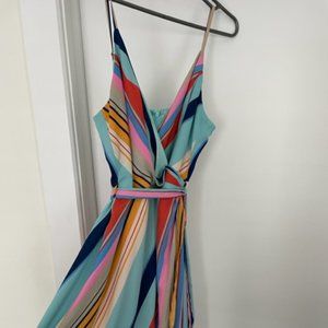 Size medium colorful striped dress